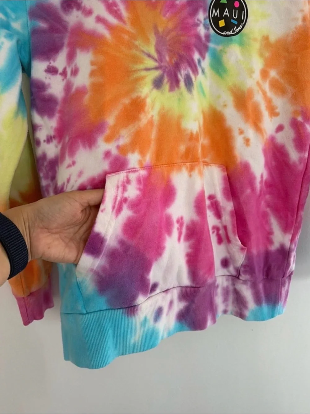Maui and Sons Tie Dye Hoodie size M(10-12)